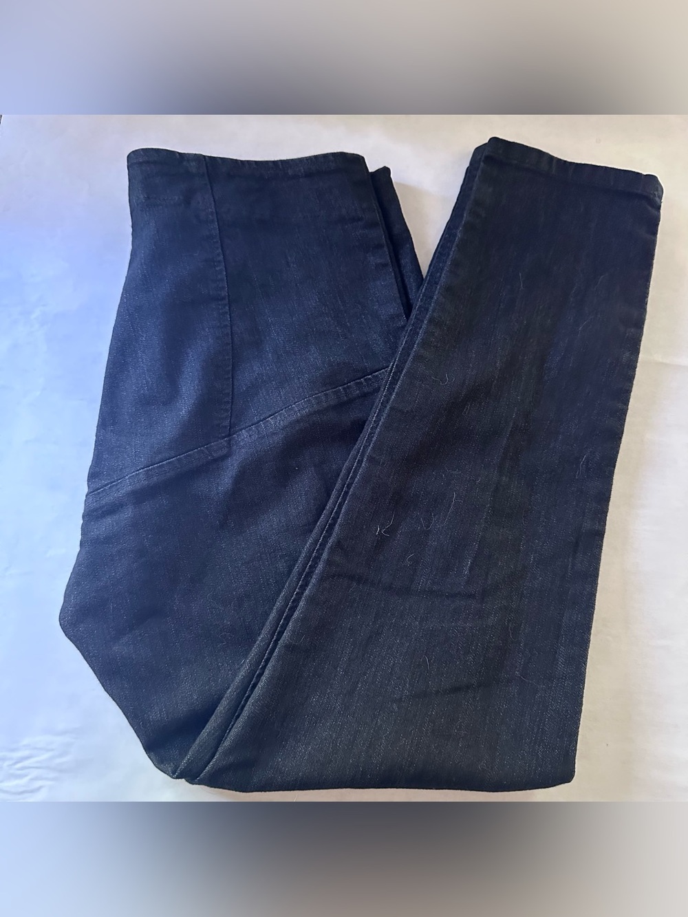Prairie Underground Denim Girdle Leggings Cropped Black Large L